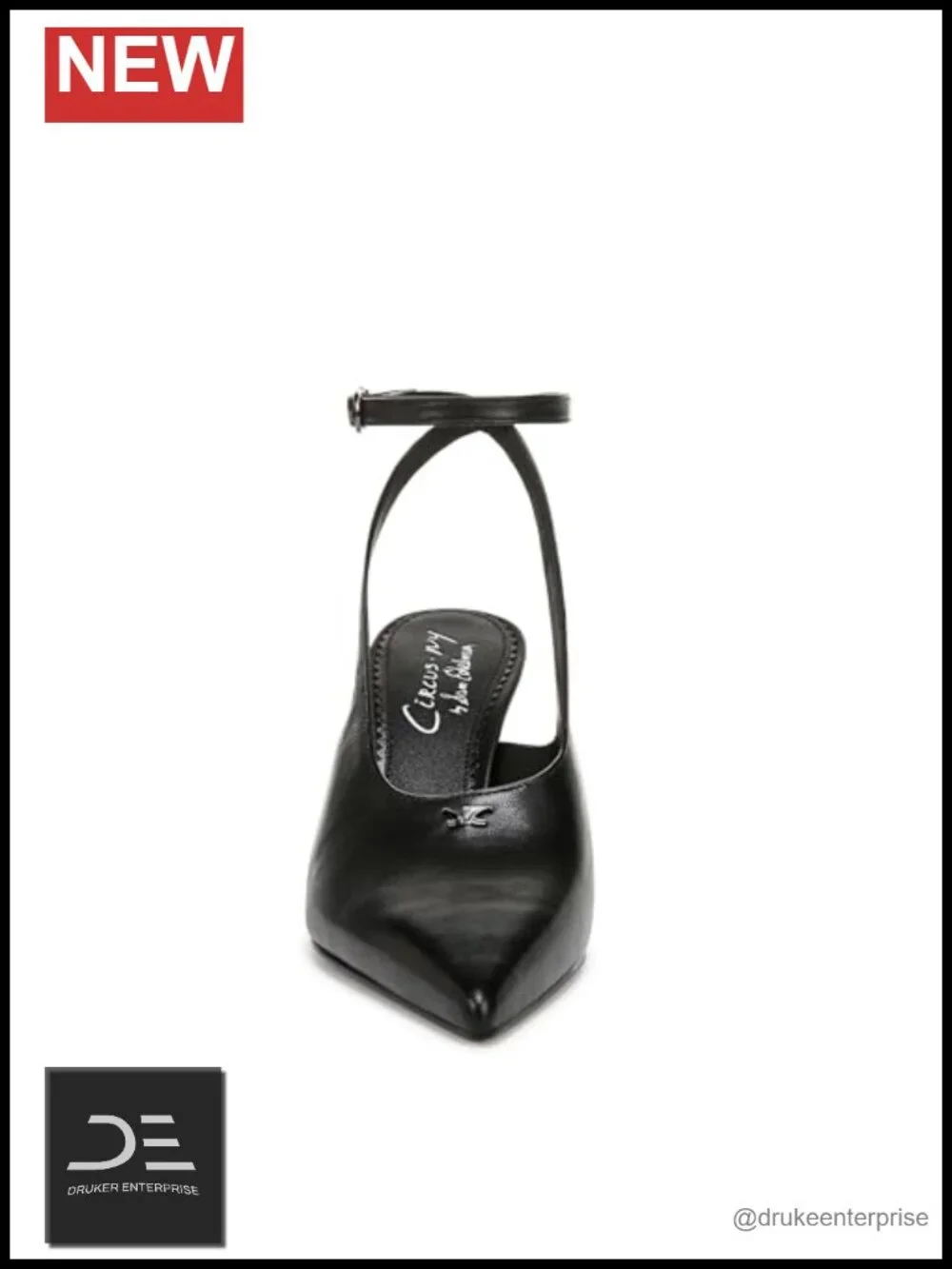 Leather Pumps with Ankle Wrap Heels 3.1 Inch Buckle